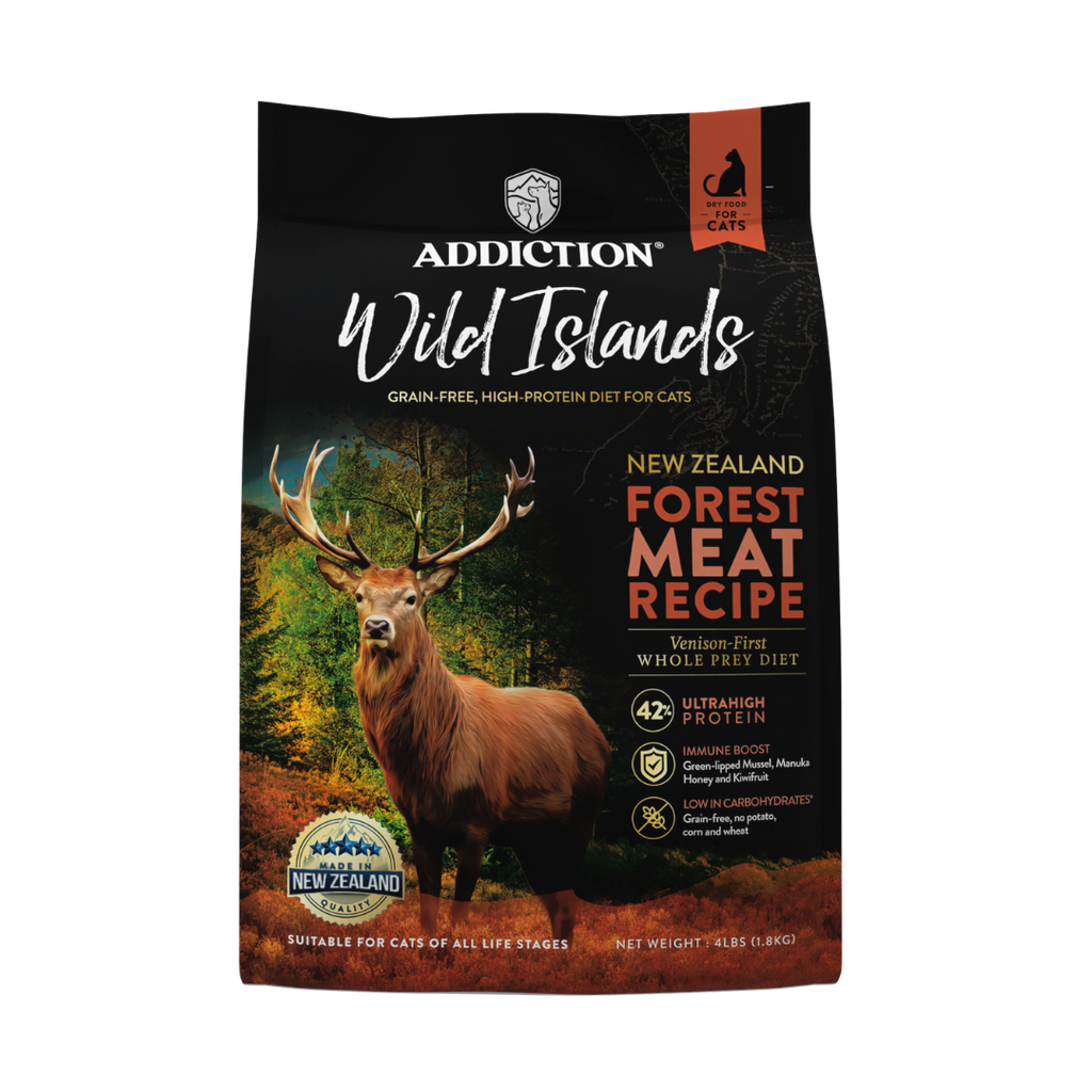 Image showcasing Wild Islands Forest Meat Venison High Protein Dry Cat Food – The Paw Store