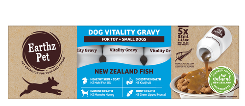 Earthz Pet Vitality Gravy - Fish 1 Pack (5 Bottles)