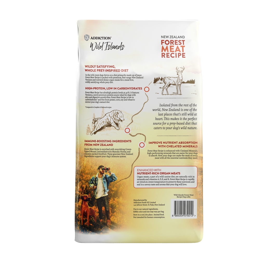 Addiction Wild Islands Forest Meat Dog Kibble 1.8kg The Paw Store