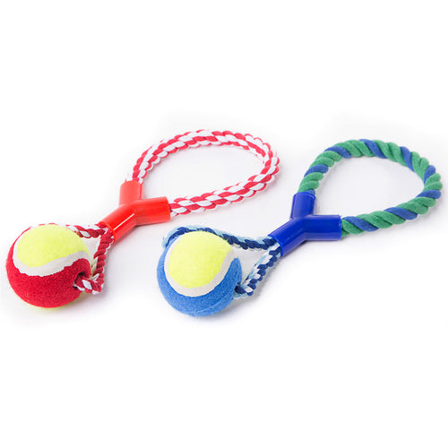 Tennis Ball Tug Dog Toy
