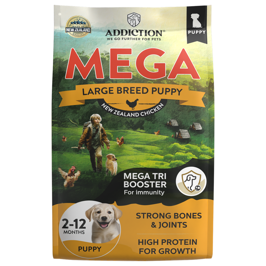 Addiction MEGA Chicken Large Breed Puppy, Complete Balanced, Dry