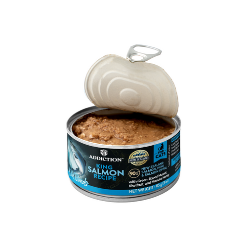 Addiction Wild Islands King Salmon Recipe Grain Free Wet (Cat) Food 85g