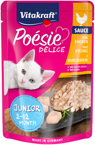 Vitakraft Cat Poesie Deli Junior Sauce + Chicken - 85g