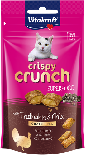 Vitakraft Crispy Crunch With Turkey & Chia Superfood 60g