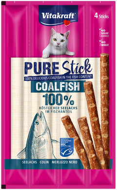 Vitakraft Cat Pure Stick Coalfish - 20g (4 x 5g)