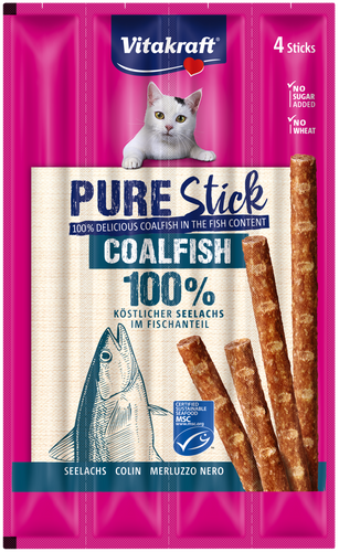 Vitakraft Cat Pure Stick Coalfish - 20g (4 x 5g)