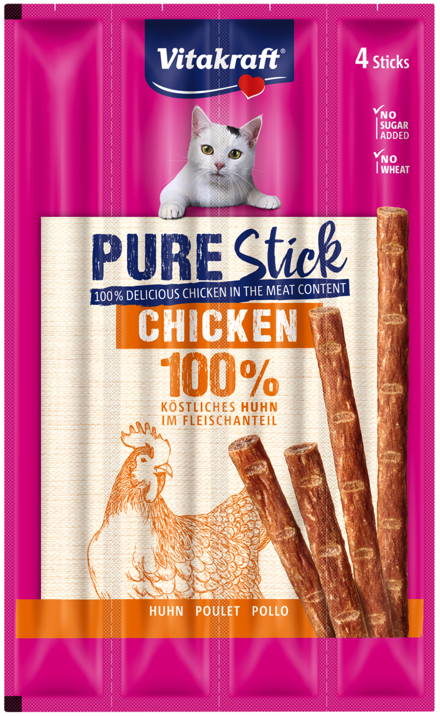 Vitakraft Cat Pure Stick Chicken - 20g (4 X 5g)