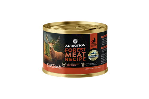 Addiction Wild Islands Forest Meat Venison & Beef Canned Cat Food 185g