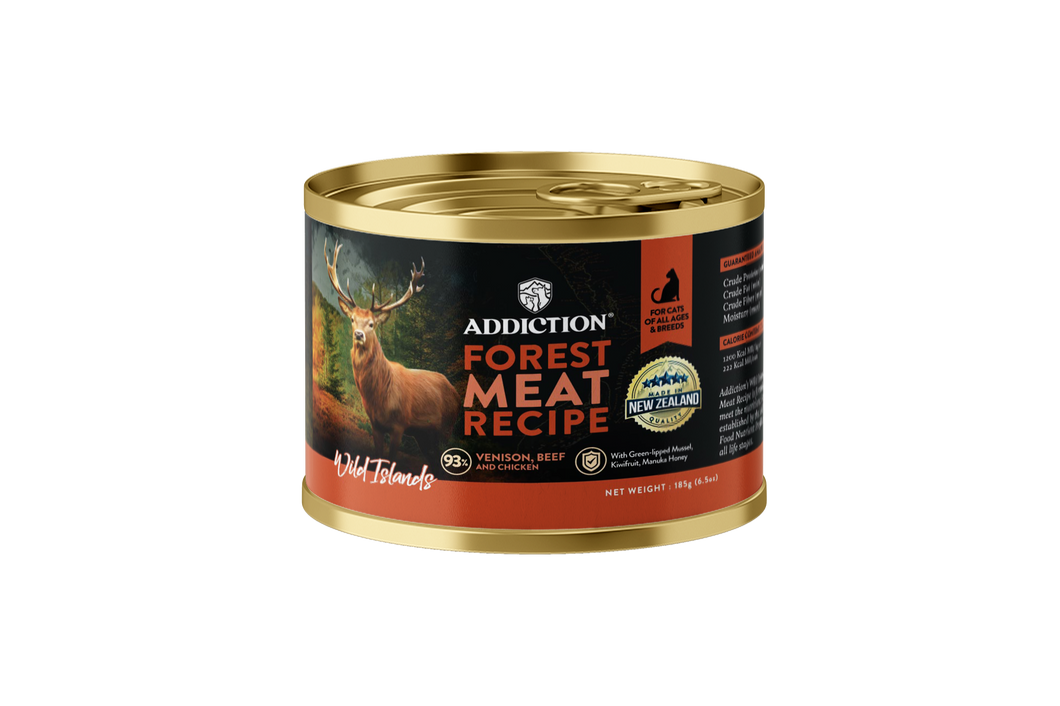 Wild Islands Forest Meat Venison & Beef Canned Cat Food 185g