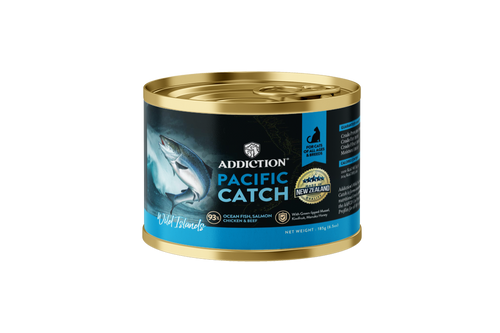 Addiction Wild Islands Pacific Catch Ocean Fish & Salmon Canned Cat Food 185 gm