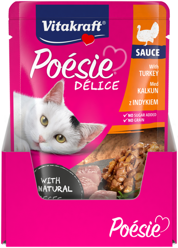 Vitakraft Poesie Delice Sauce with Turkey 85g