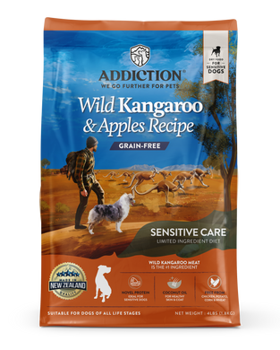 Addiction Wild Kangaroo & Apples - Wild Kangaroo Dry Dog Food, All Life Stage
