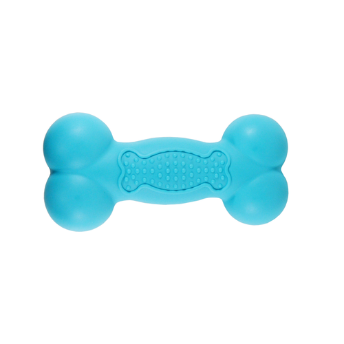 Rubber squeaky bone toy 