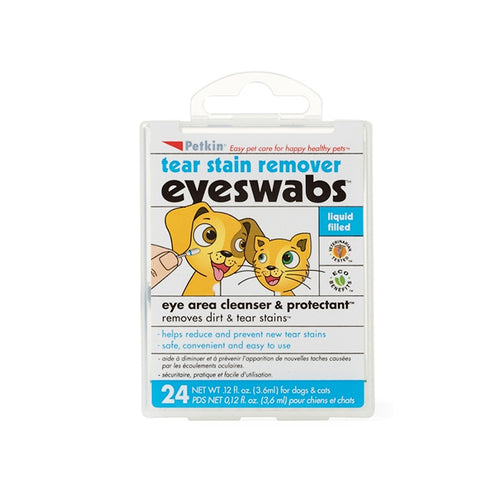 Petkin Eye & Tear Swabs For Cats & Dogs
