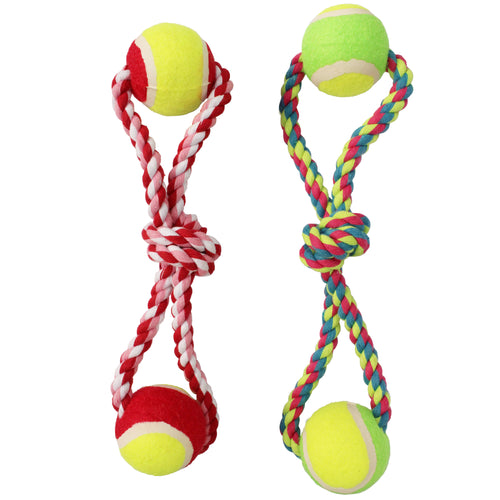 Twin Tennis Ball Dog Toy